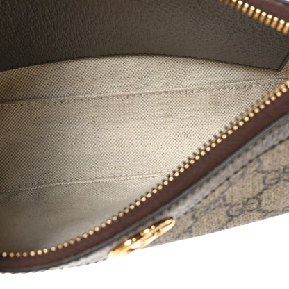 Gucci GG Supreme Monogram Textured Dollar Calfskin Small Ophidia Hobo Beige Ebony New Acero 5 of 11