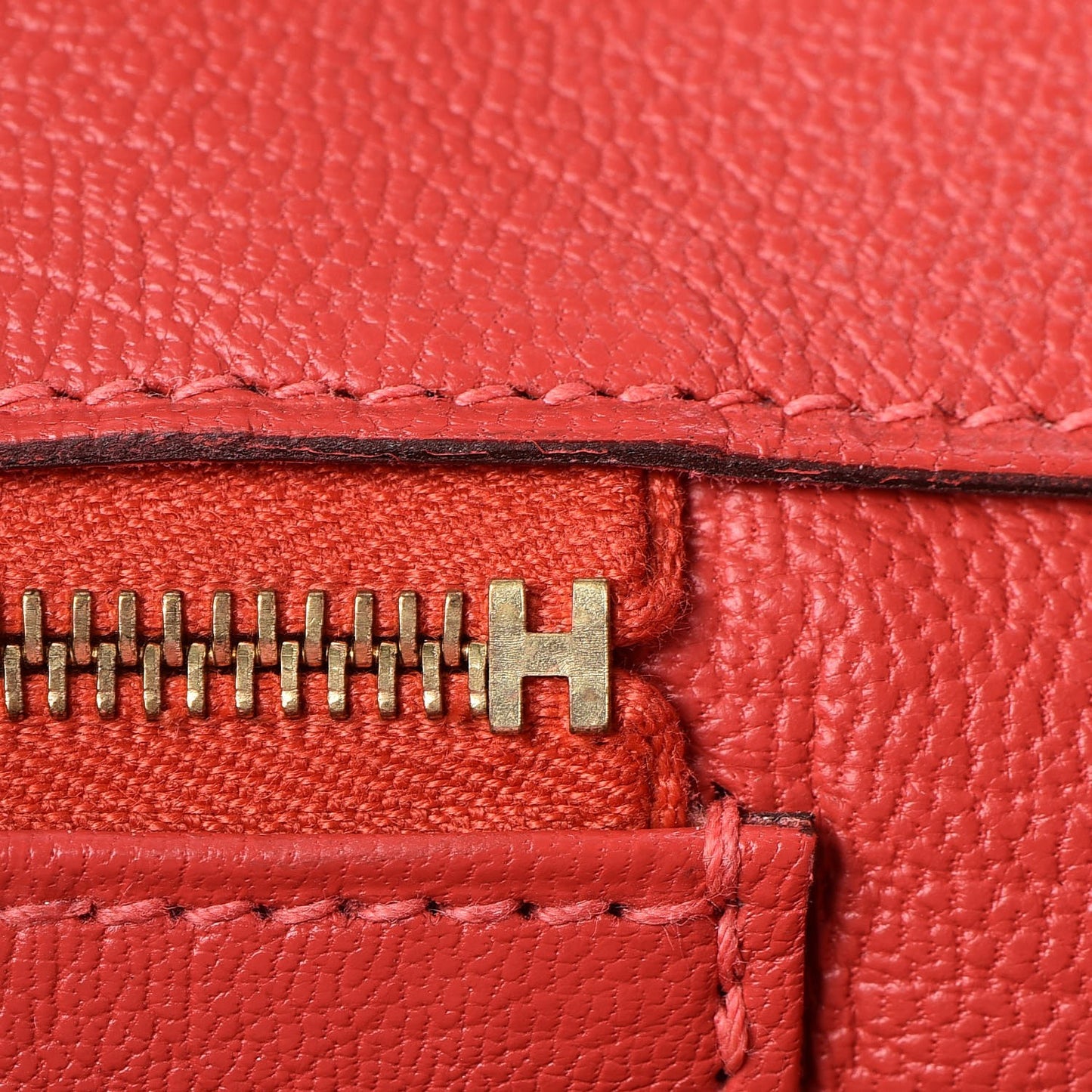 Togo Birkin 35 Rouge Pivoine