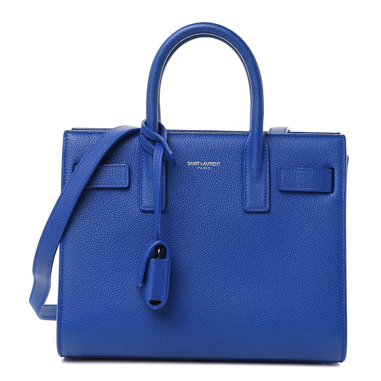 Grained Calfskin Nano Sac De Jour Royal Blue