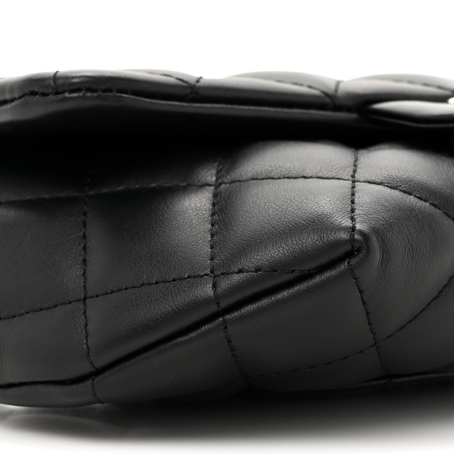 Chanel Calfskin Quilted CC Uniform Flap Belt Bag Black 10 of 10