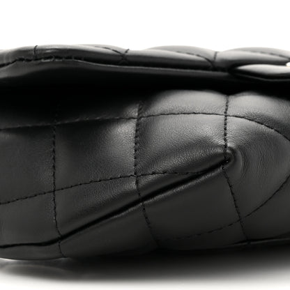 Chanel Calfskin Quilted CC Uniform Flap Belt Bag Black 10 of 10