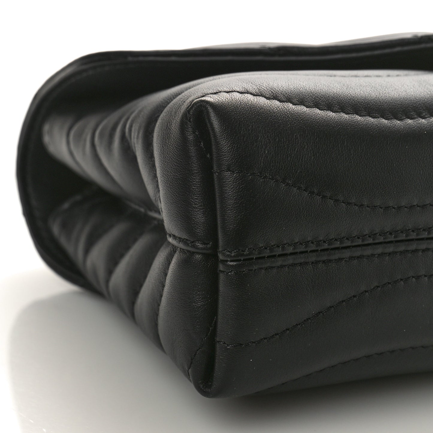 Calfskin LV New Wave Chain Bag Black