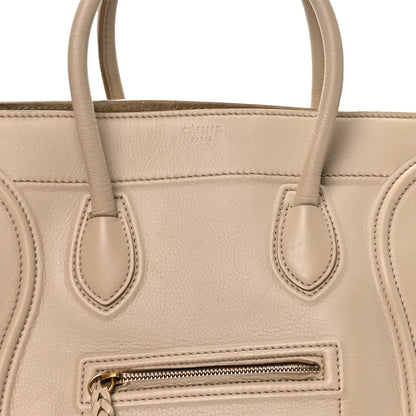 Celine Supple Calfskin Medium Phantom Luggage Beige 7 of 9
