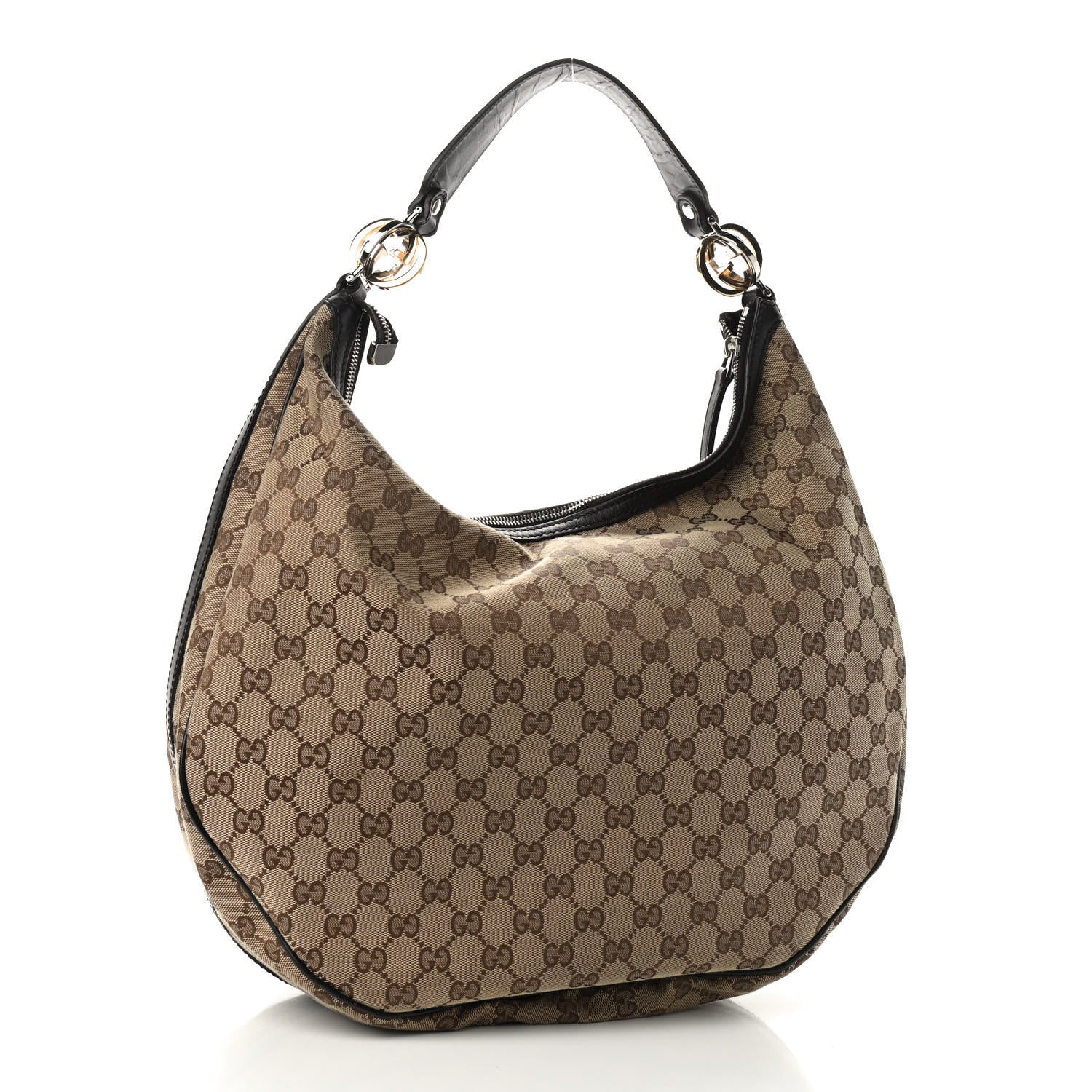 Gucci Monogram Large GG Twins Hobo Black 3 of 11