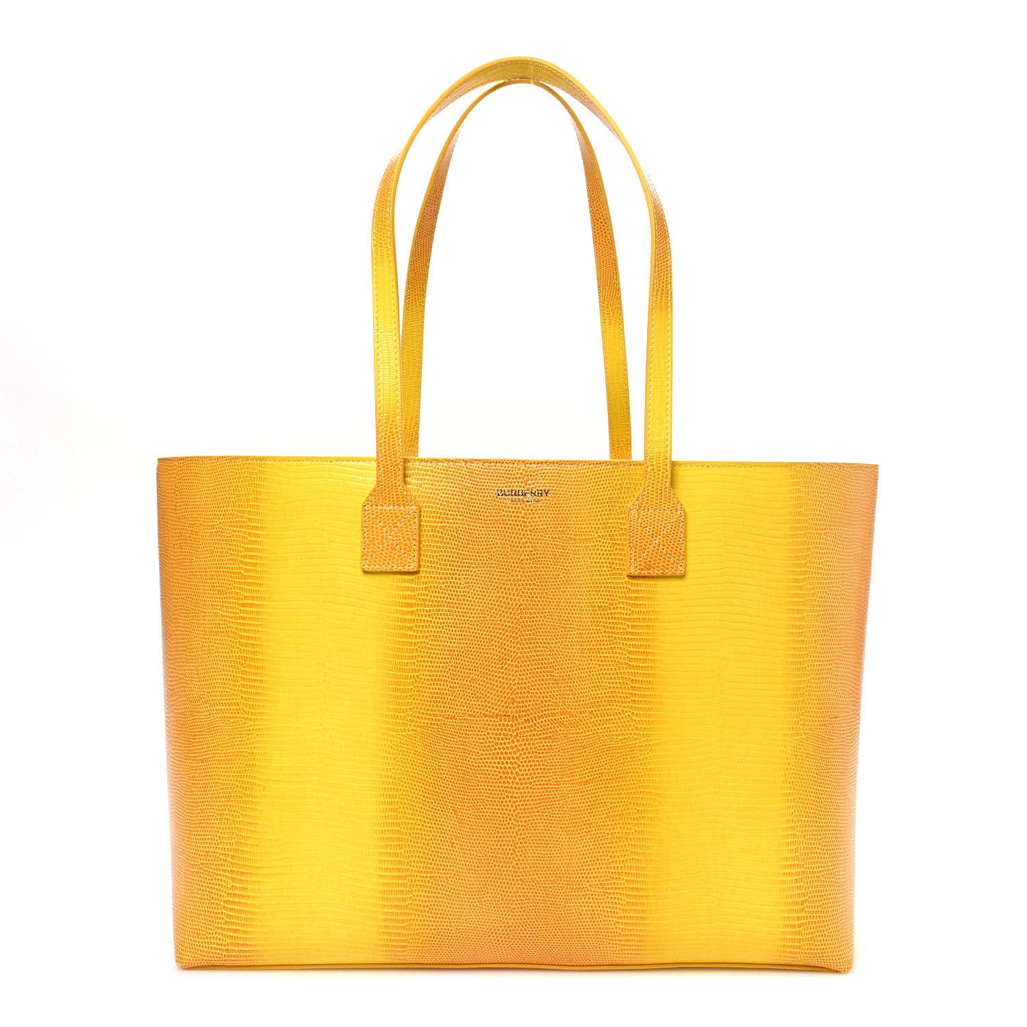 Burberry Calfskin Lizard Embossed Medium London Tote Marigold 1 of 10