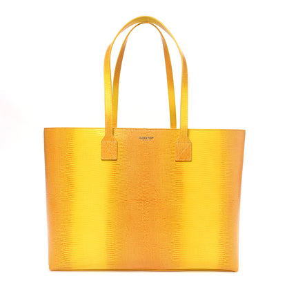Burberry Calfskin Lizard Embossed Medium London Tote Marigold 1 of 10