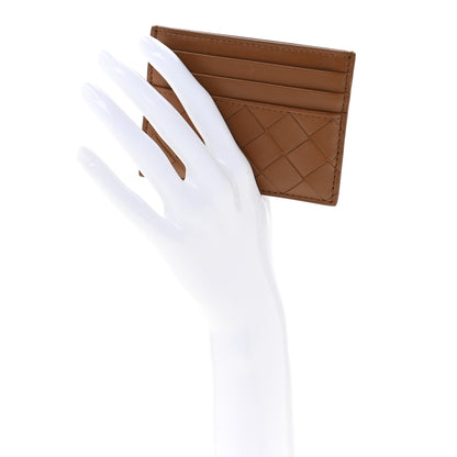 Bottega Veneta Nappa Intrecciato Card Holder Mud 2 of 9