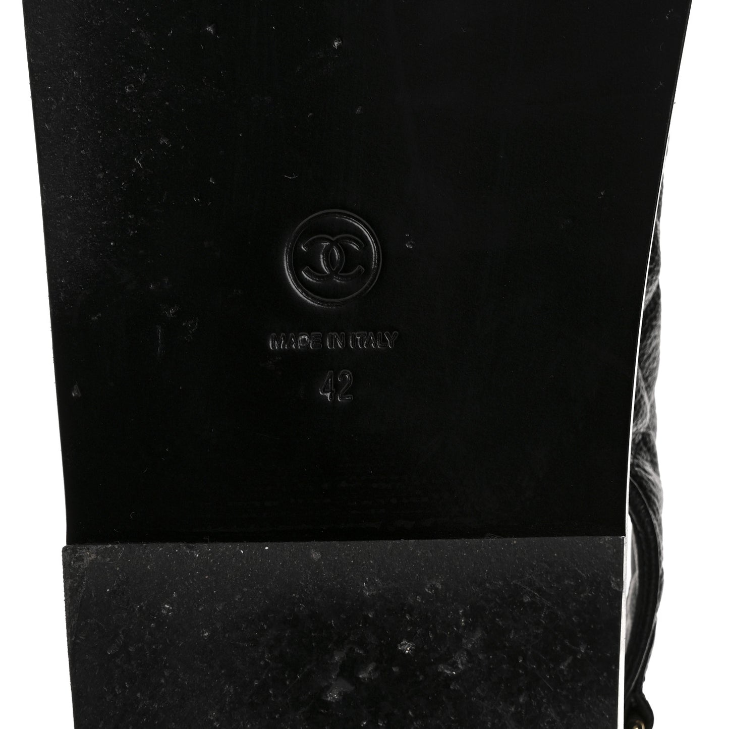 Grained Calfskin Velcro Dad Sandals 42 Black