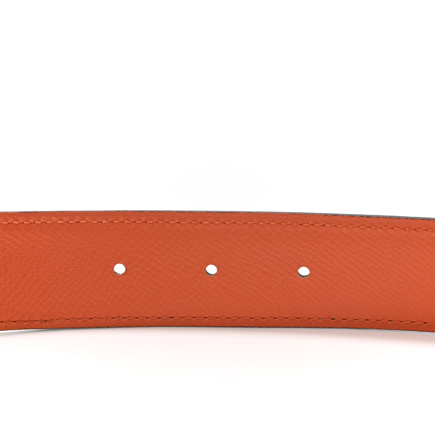Hermes Swift Epsom 32mm Gamma Belt 90 Black Orange 4 of 4