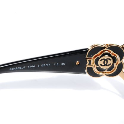 Louis Vuitton CHANEL Camellia CC Sunglasses 4164 Black 4 of 6