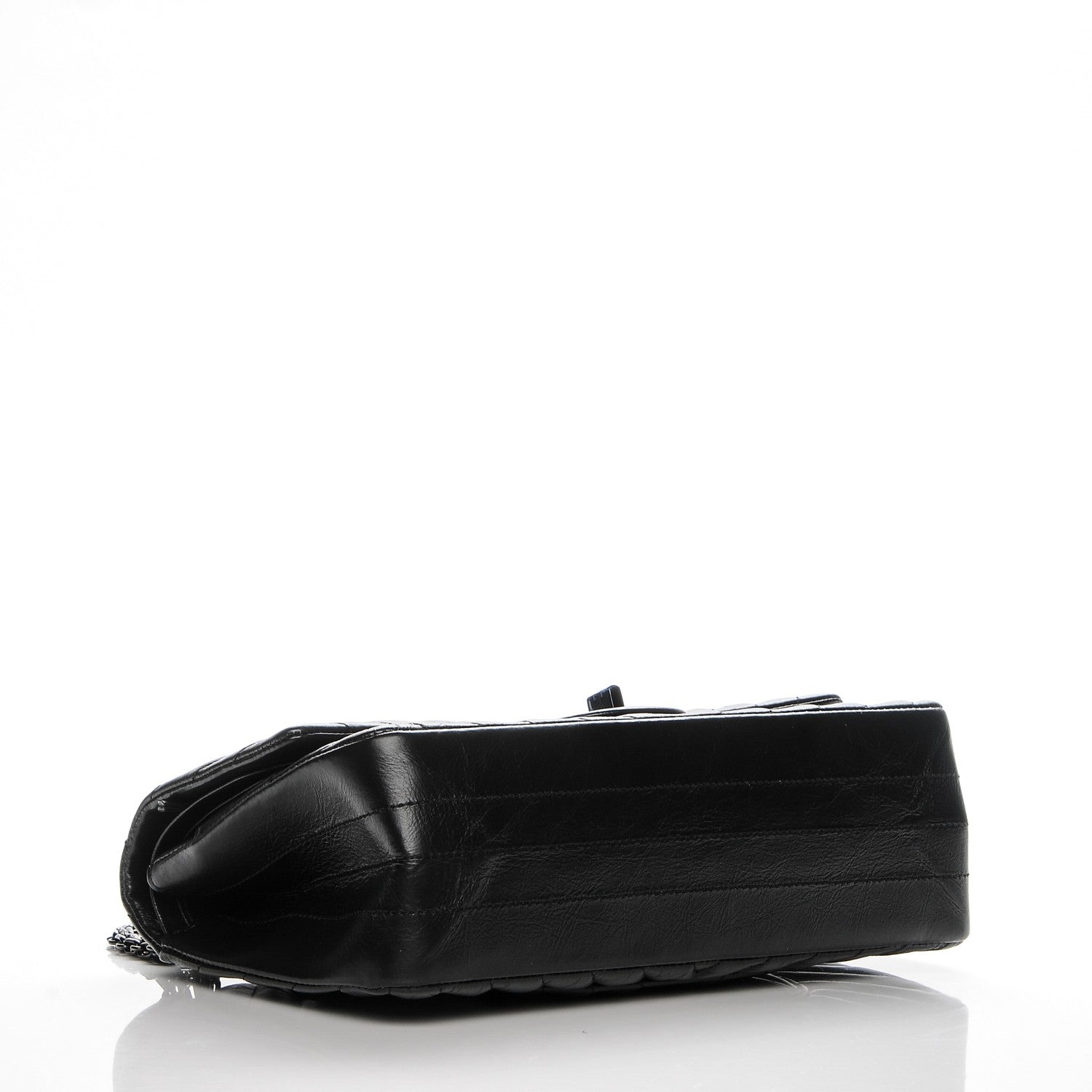 Chanel Aged Calfskin Chevron Quilted 2.55 Reissue 225 Flap So Black 4 of 8