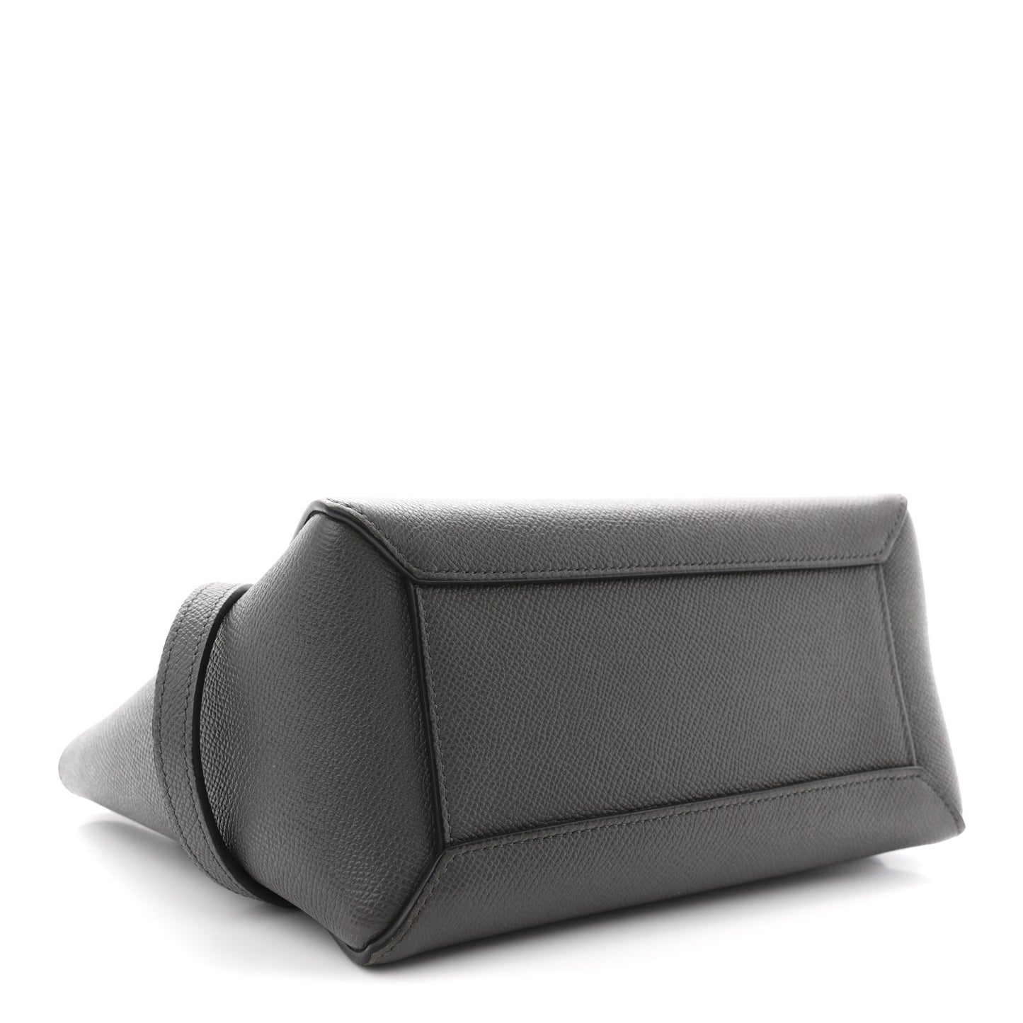 Grained Calfskin Nano Belt Bag Grey