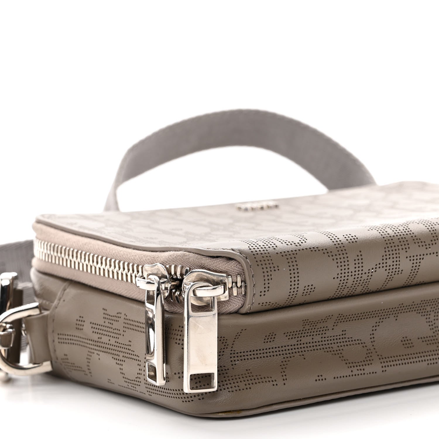 Christian Dior Calfskin Oblique Galaxy Perforated Messenger Marron Multicolor 9 of 10