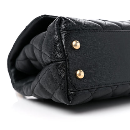 Chanel Caviar Quilted Mini Coco Handle Flap Black 8 of 9