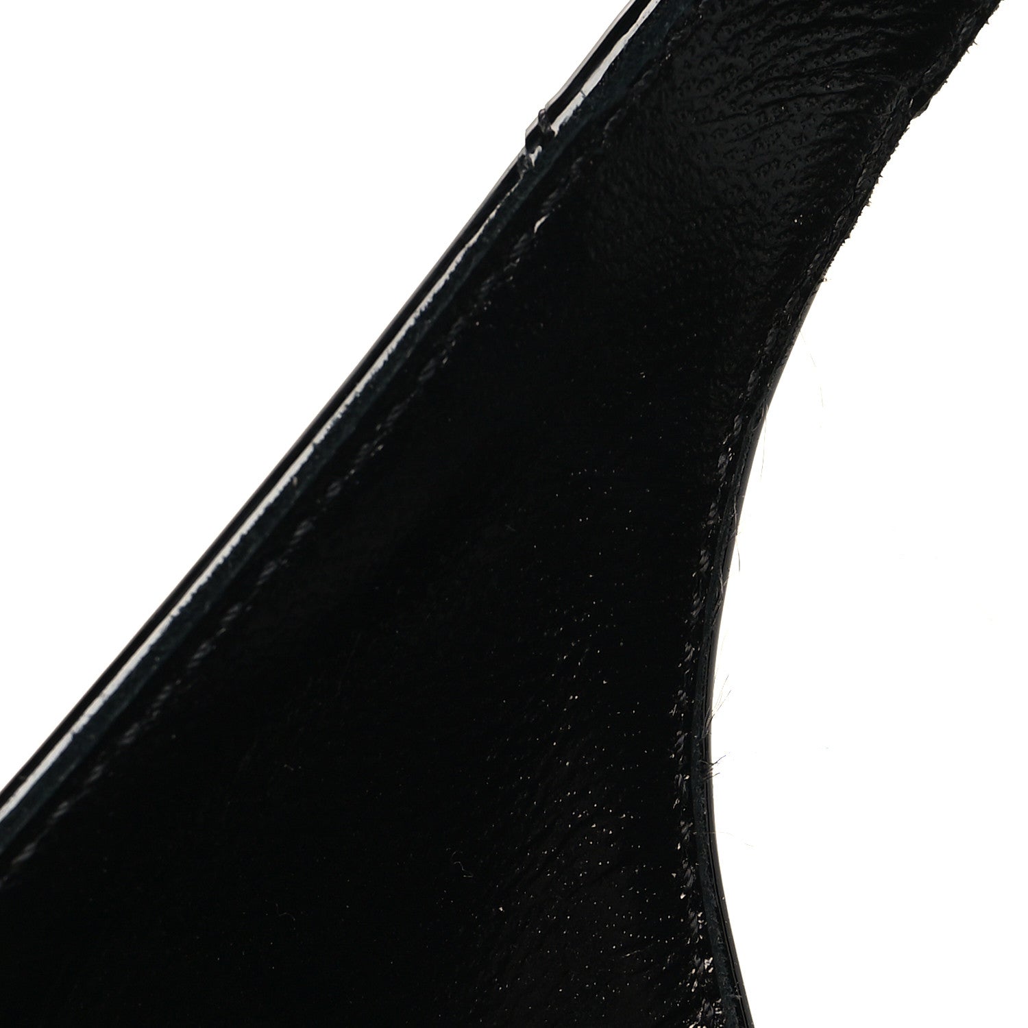 Saint Laurent Vernice Gloss Dune 110 Slingback Pumps 40 Black 10 of 11