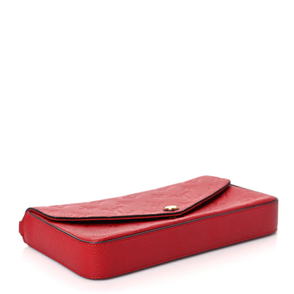 Louis Vuitton Empreinte Pochette Felicie Chain Wallet Scarlet 4 of 6