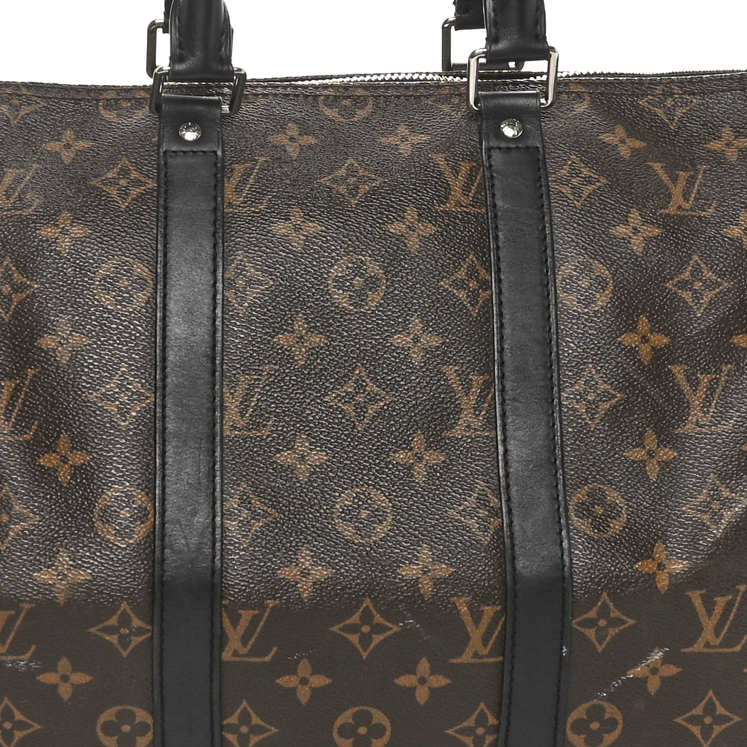Louis Vuitton Monogram Macassar Keepall Bandouliere 45 8 of 10
