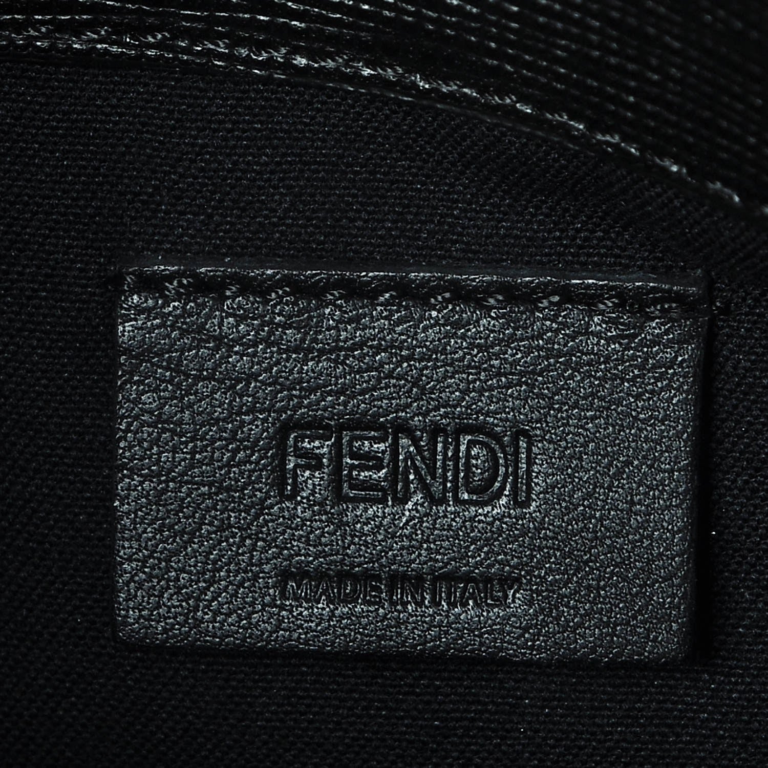 Fendi Vitello Elite Mink Fur Studded Karlito Tube Wallet on Chain Black 6 of 7