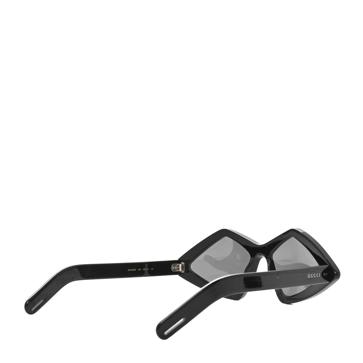 Acetate Geometric Crystal Sunglasses GG0496S Black