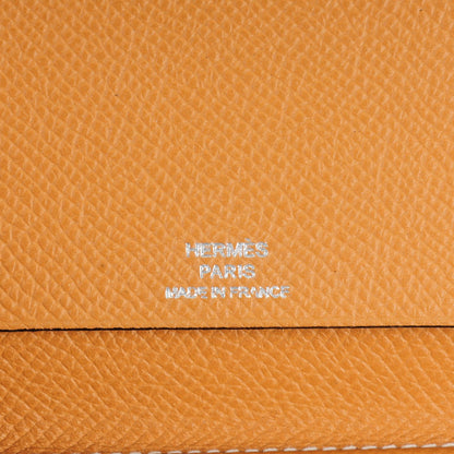 Hermes Chevre Mysore Vision II Agenda Cover Blue Jean Gold 5 of 7