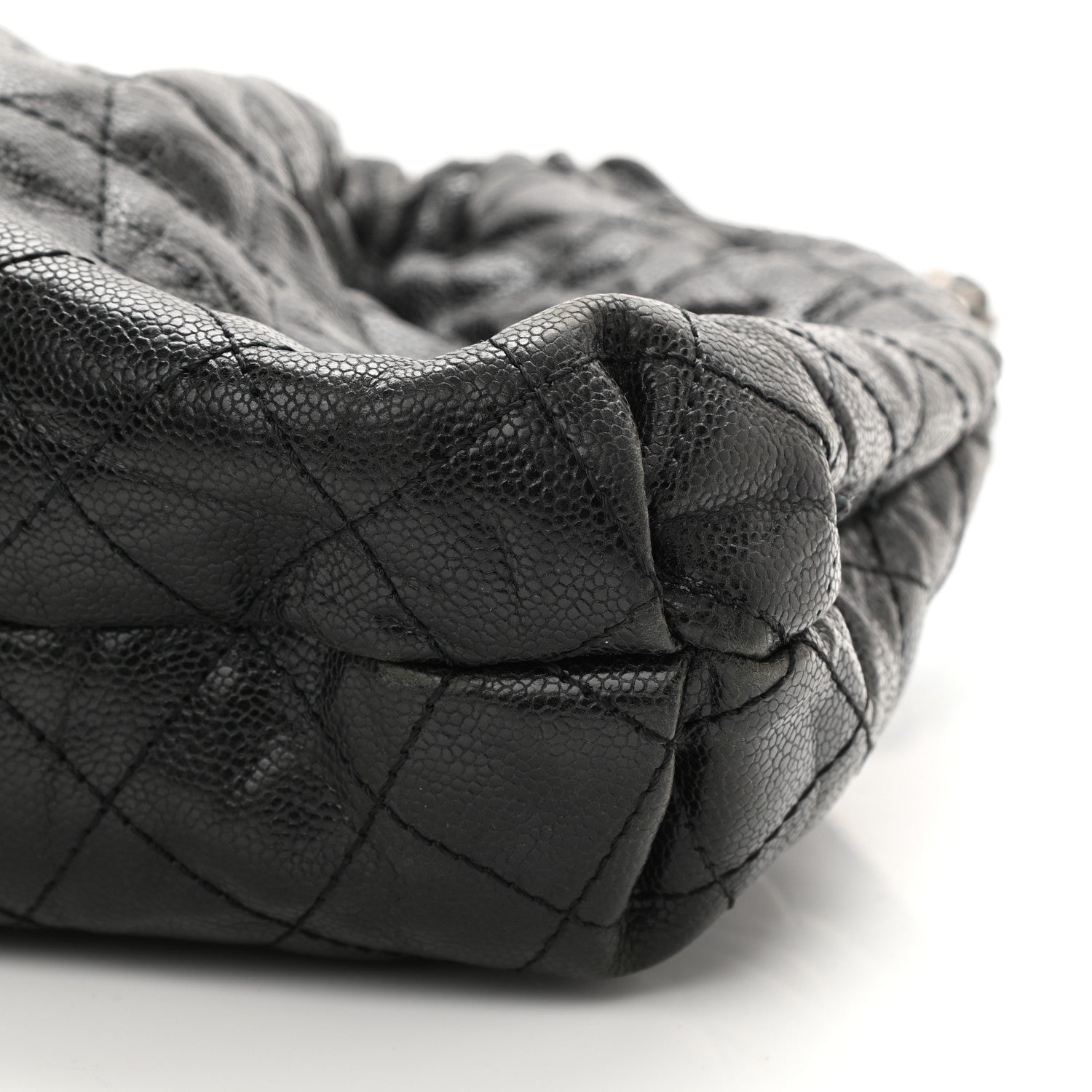 Chanel Caviar Quilted Medium Elastic Shopping Tote Black 10 of 10