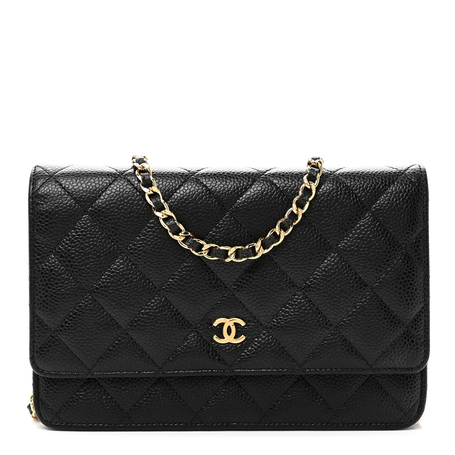 Chanel Caviar Quilted Wallet On Chain WOC Black 1 of 12