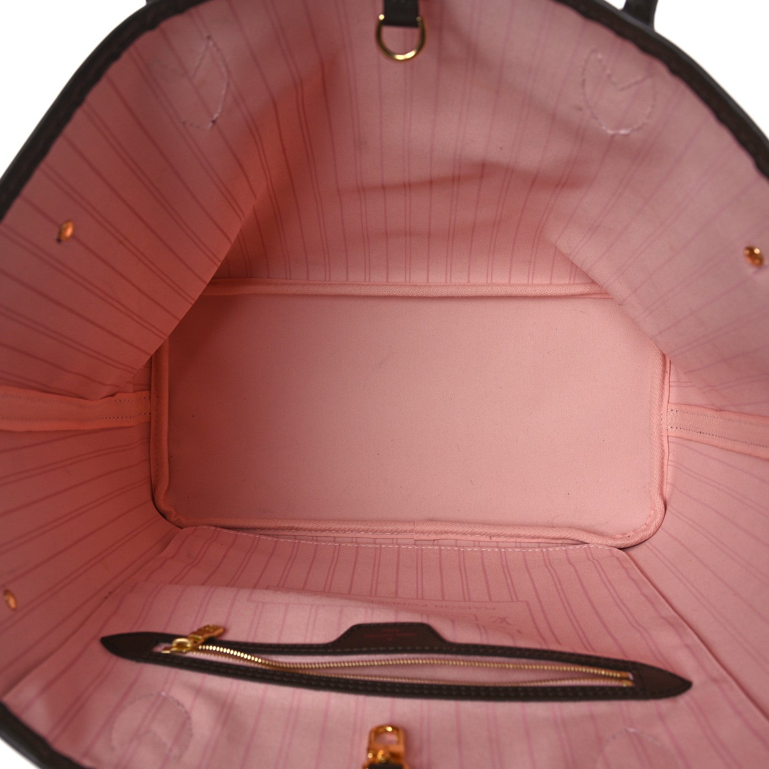 Louis Vuitton Damier Ebene Neo Neverfull MM Rose Ballerine 5 of 9