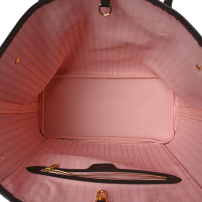 Louis Vuitton Damier Ebene Neo Neverfull MM Rose Ballerine 5 of 9