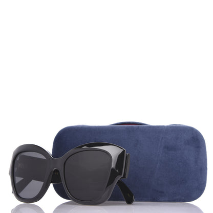 Gucci Acetate GG Butterfly Sunglasses GG0808S Black 7 of 7