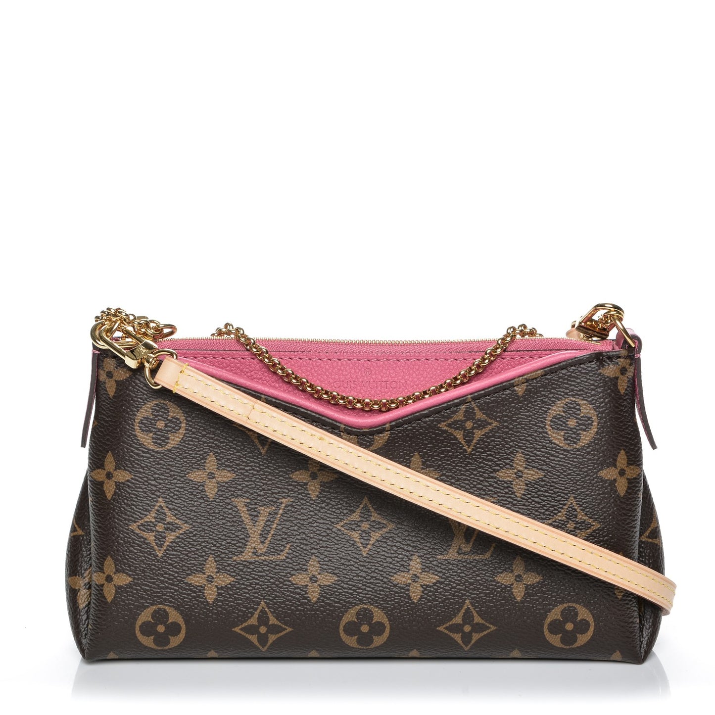 Monogram Pallas Clutch Rose Fizzy