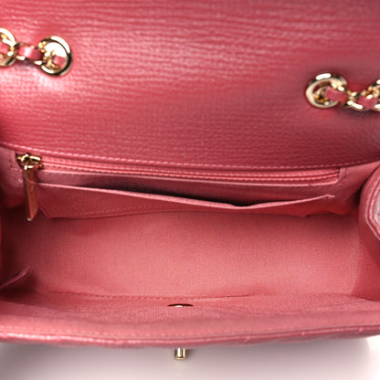Chanel Calfskin Chevron Quilted Mini Statement Flap Pink 5 of 10