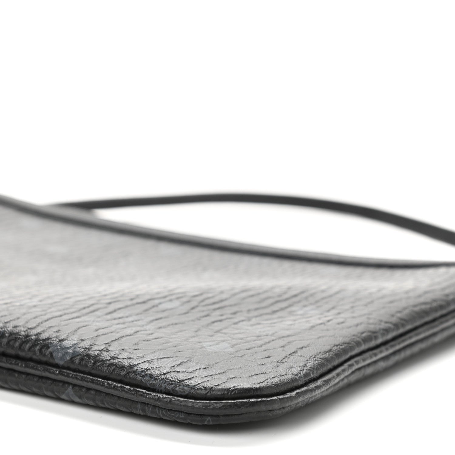 MCM Visetos Liz Shopper Tote Pouch Black 9 of 9