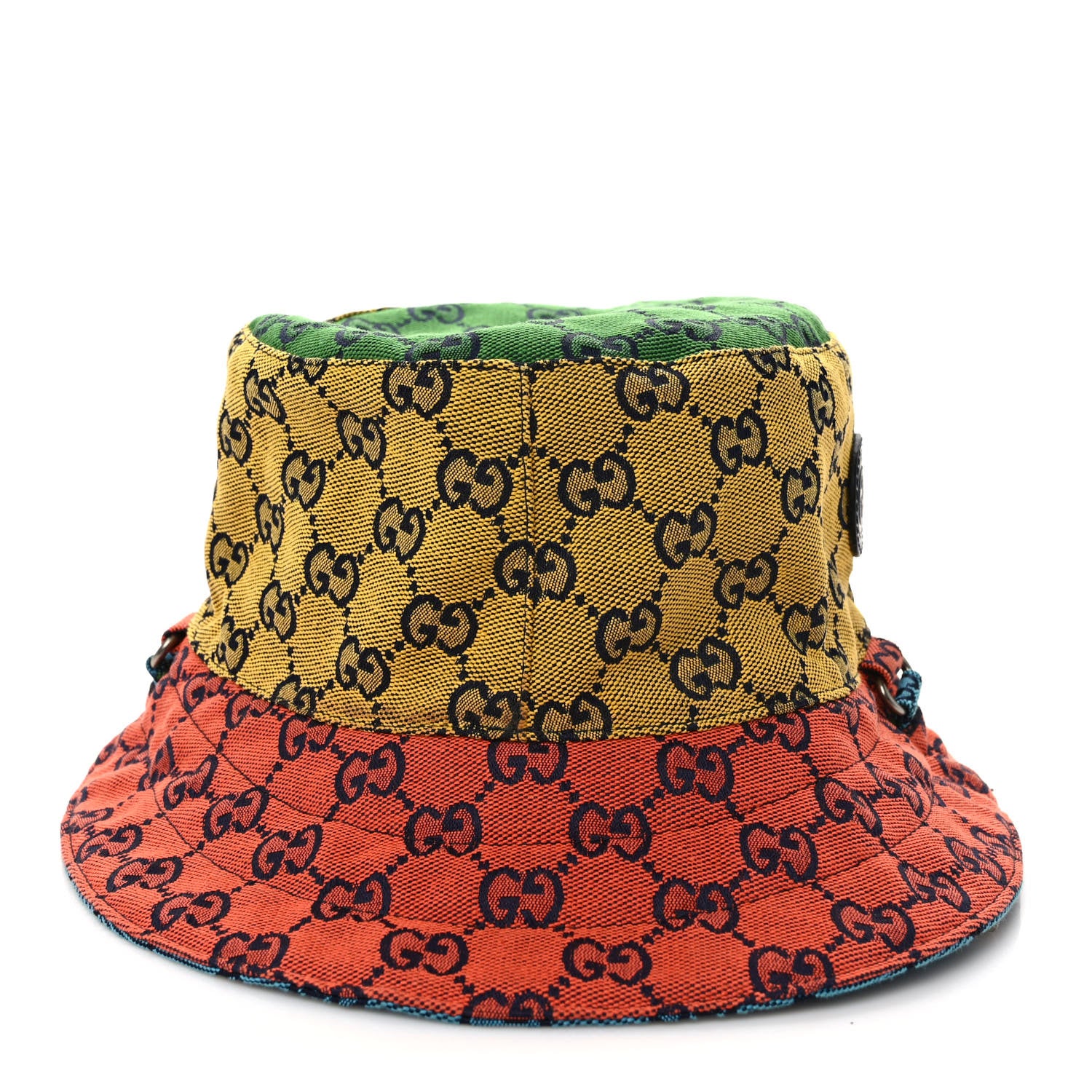 Gucci Monogram Multicolor Reversible Bucket Hat Yellow Multicolor 6 of 10