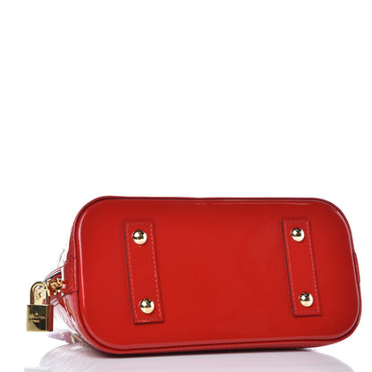 Louis Vuitton Vernis Alma BB Cherry 4 of 8