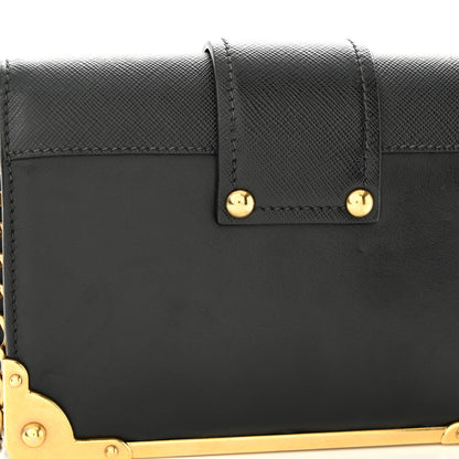 Prada City Calf Saffiano Cahier Astrology Bag Black 11 of 11