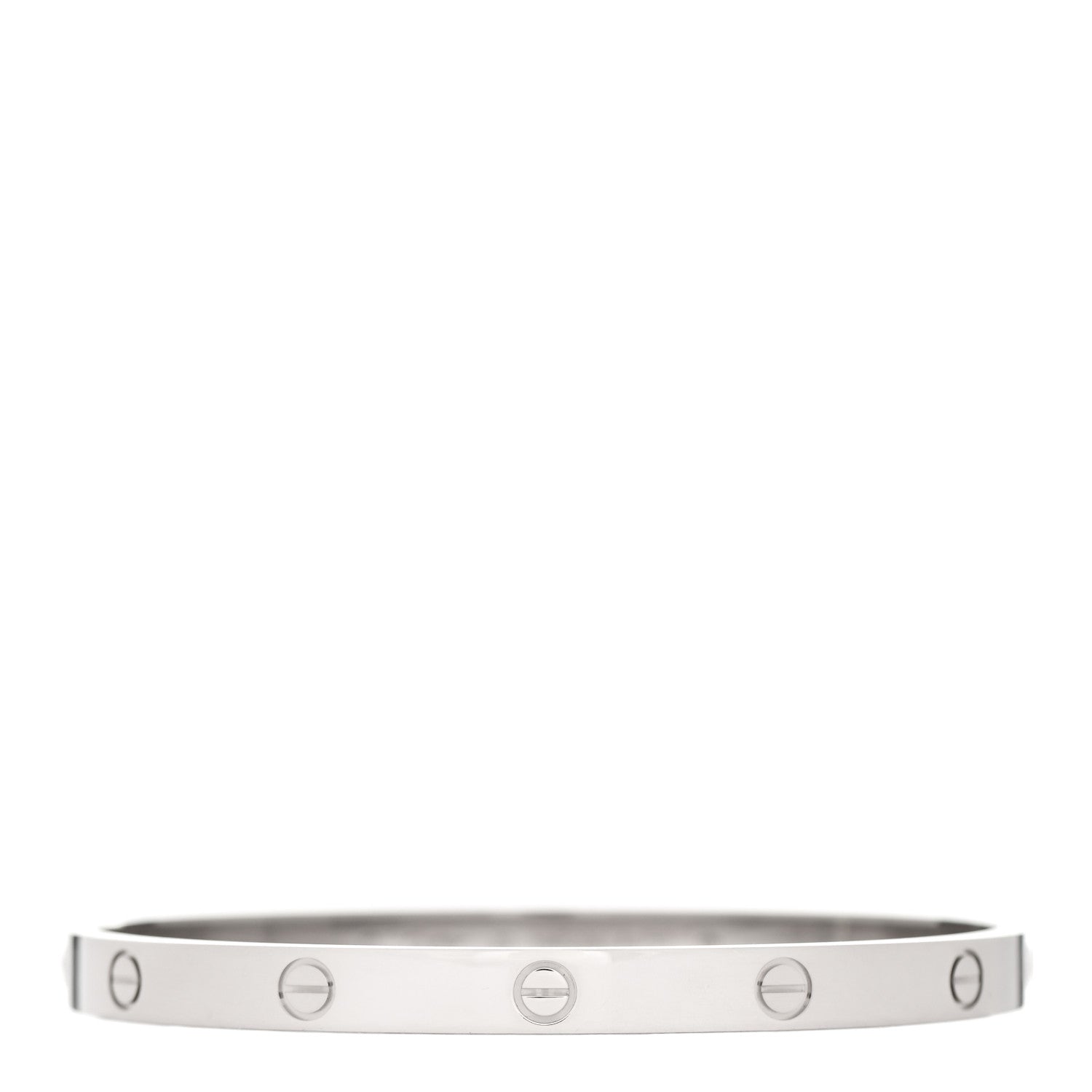 Cartier 18K White Gold LOVE Bracelet 20 1 of 5