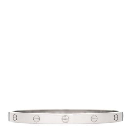 Cartier 18K White Gold LOVE Bracelet 20 1 of 5