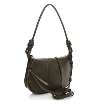 Loewe Shiny Nappa Calfskin Paseo Satchel Dark Khaki 3 of 10