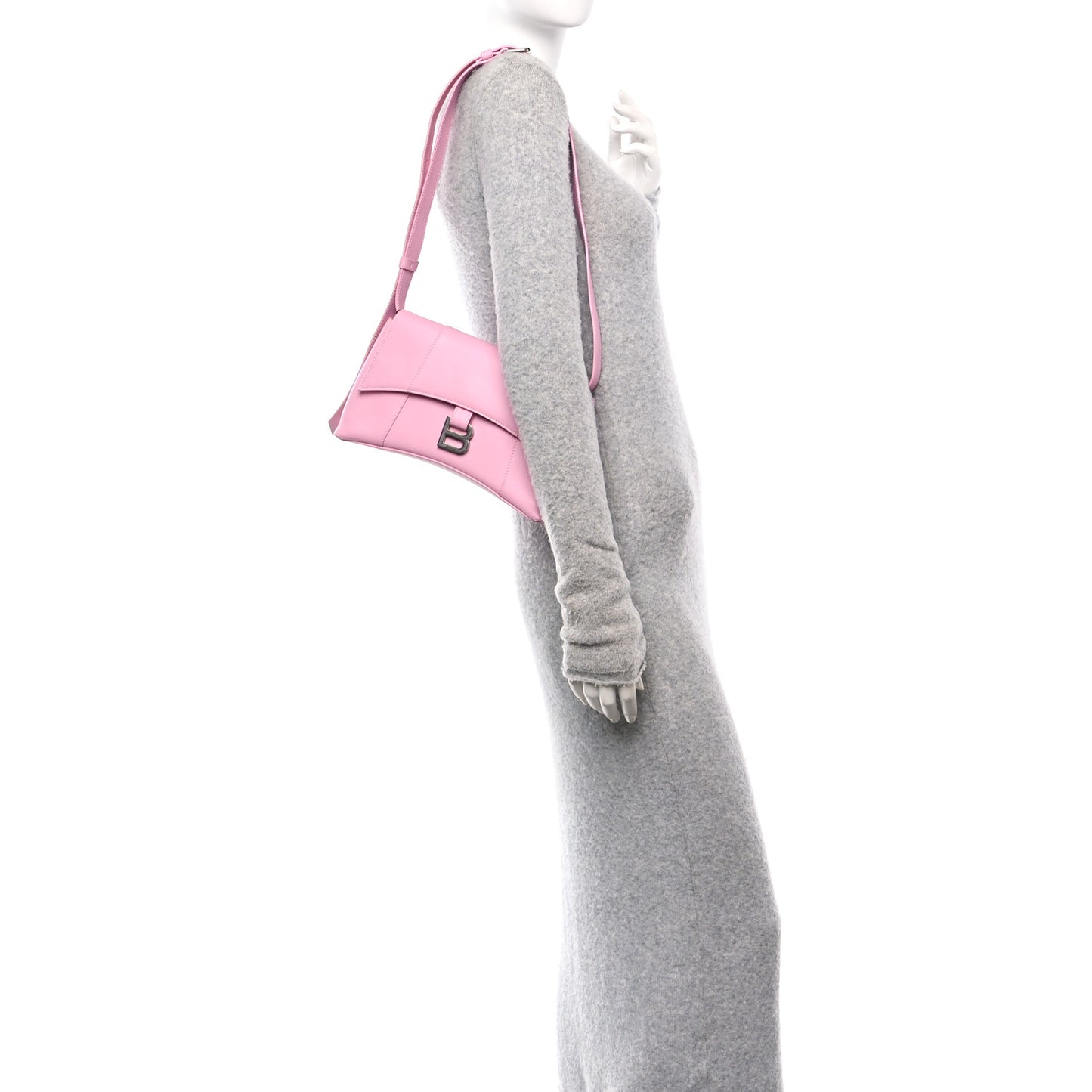 Semi Shiny Smooth Calfskin XS Downtown Shoulder Bag Candy Pink