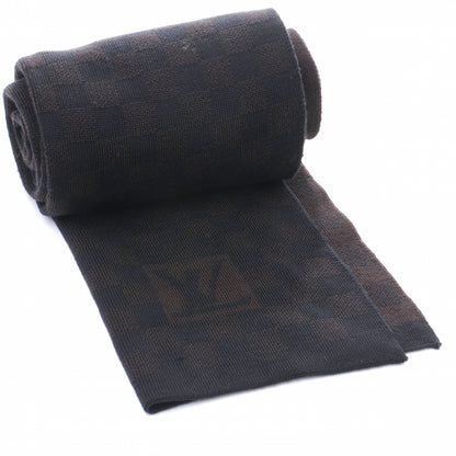 Louis Vuitton Damier Ebene Wool Scarf Brown 1 of 5