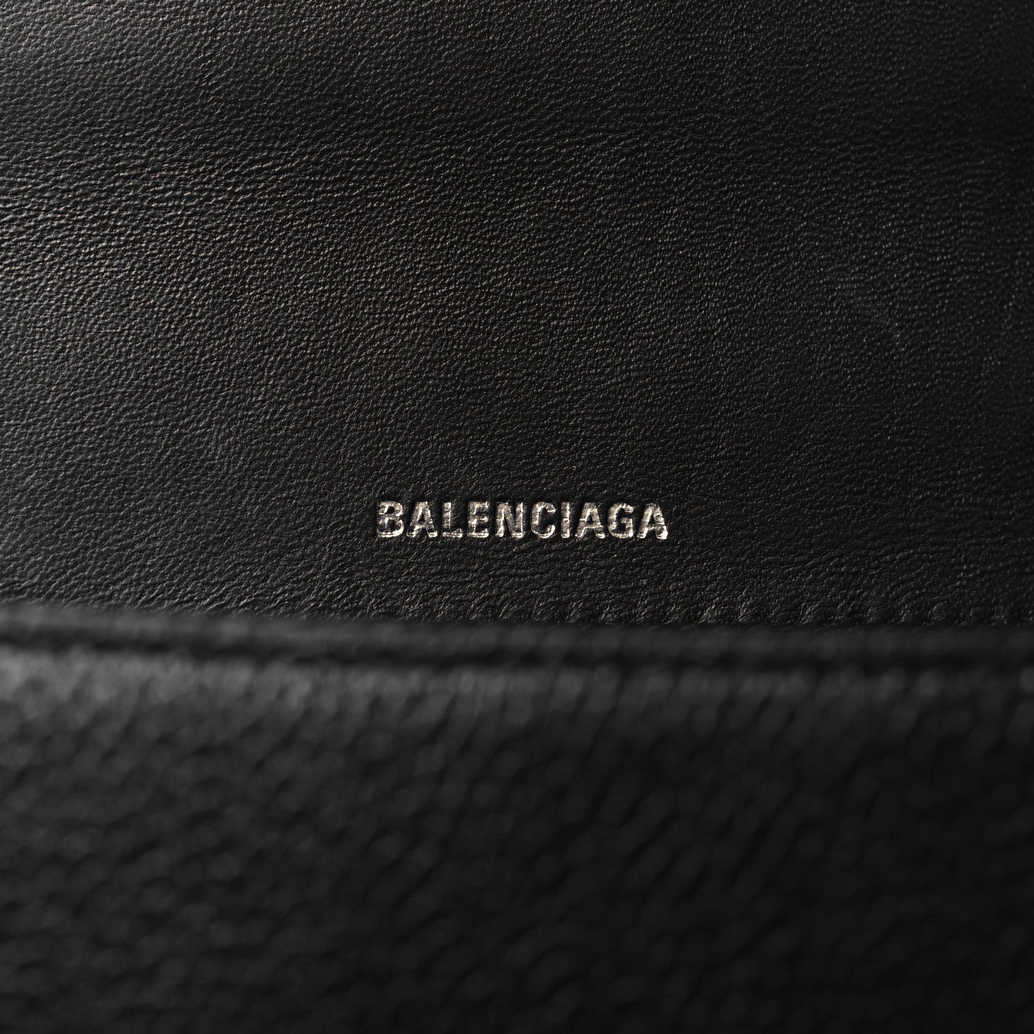 Balenciaga Grained Calfskin Medium Hourglass Top Handle Bag Black 6 of 12