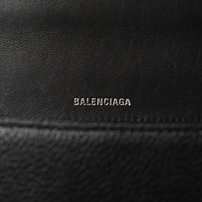 Balenciaga Grained Calfskin Medium Hourglass Top Handle Bag Black 6 of 12