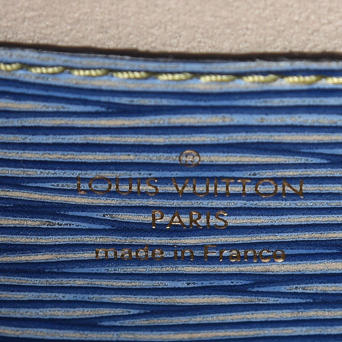 Epi Twist Shoulder Bag MM Denim Light