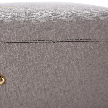 Burberry Grainy Calfskin House Check Large Banner Tote Grey 9 of 16