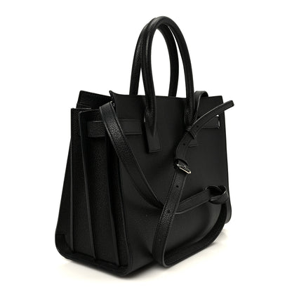 Saint Laurent Grained Calfskin Small Sac De Jour Black 3 of 11