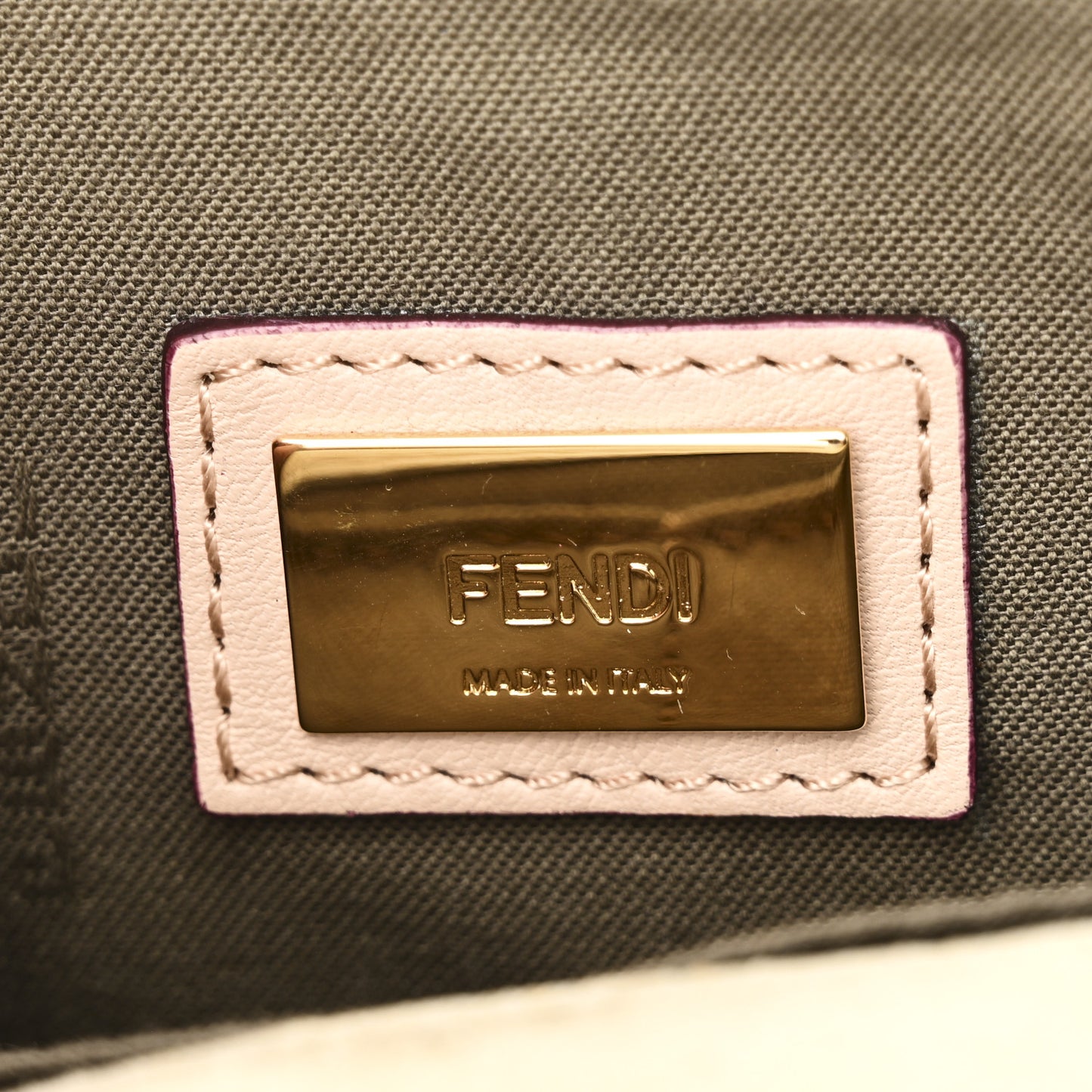 Vitello Dolce Calf Hair Studded Mini 3Baguette Shoulder Bag Light Pink
