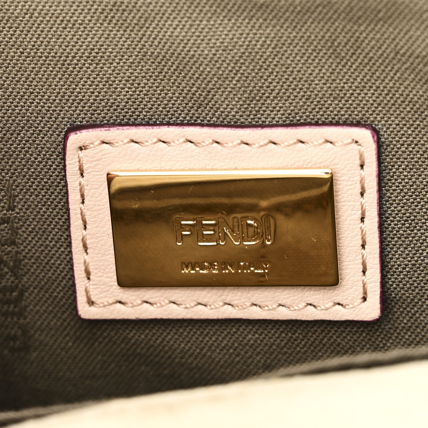 Fendi Vitello Dolce Calf Hair Studded Mini 3Baguette Shoulder Bag Light Pink 6 of 11