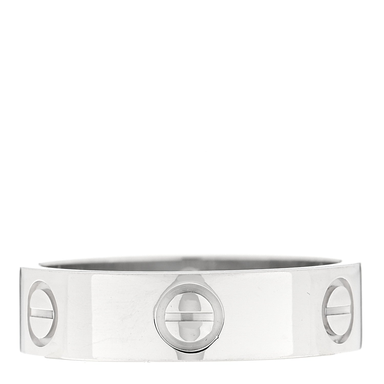 Cartier 18K White Gold 5.5mm LOVE Ring 58 8.25 1 of 5