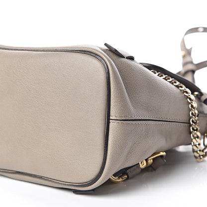 Chloe Suede Calfskin Mini Faye Backpack Motty Grey 10 of 10