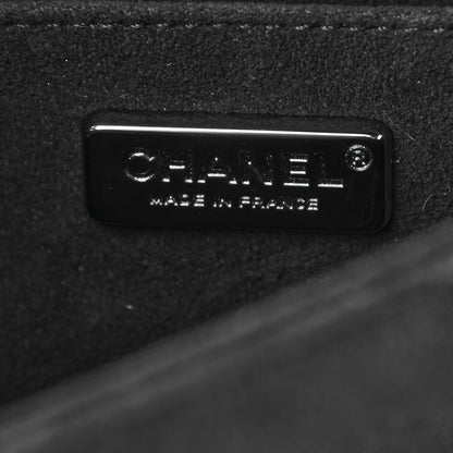 Chanel Patent Iridescent Calfskin Sequin Small Boy Flap Bag Black 6 of 10